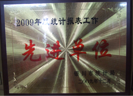 2009年度统计报表工作先进单位